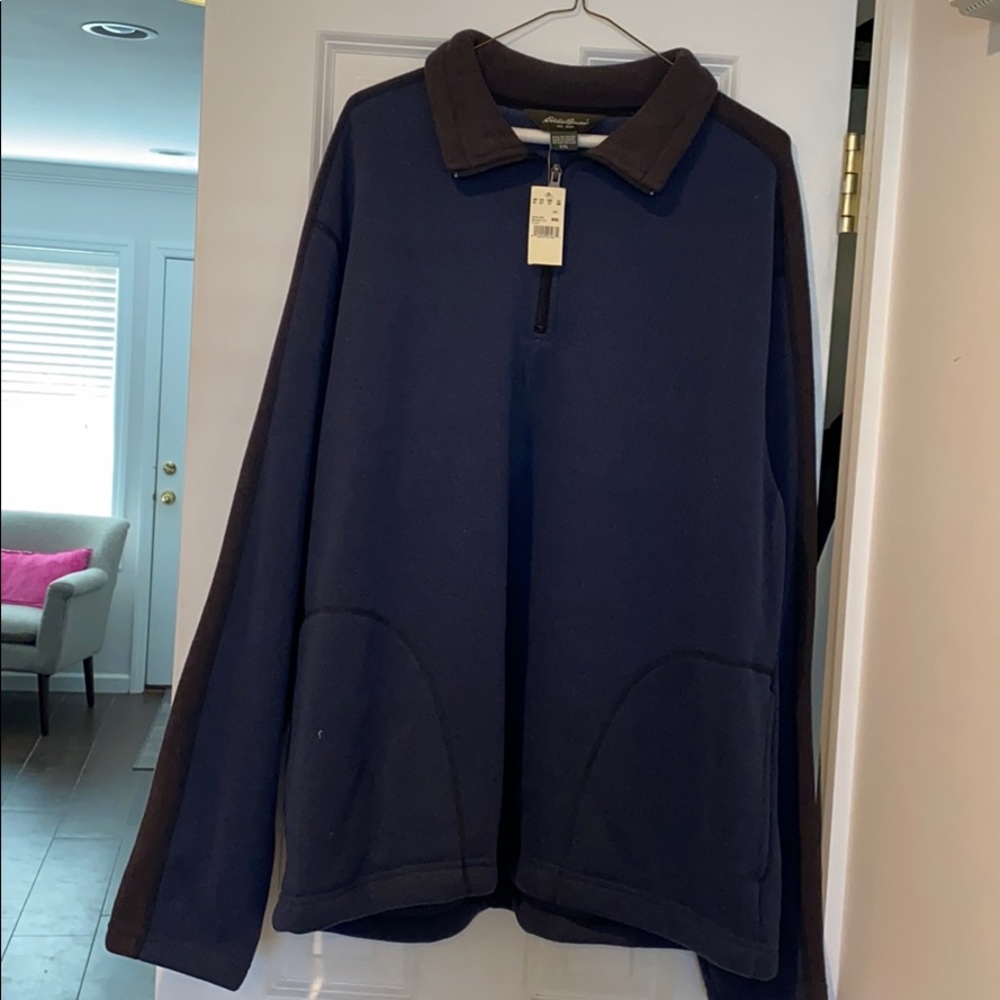 Eddie Bower men’s crew sip sweatshirt